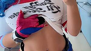 Hot Emanuelly Raquel Harley Quinn Cosplay Jerk Off Instructions