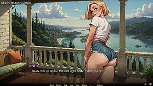 Moonripple Lake Blonde Deepthroats Sloppy Cum In Banana Game