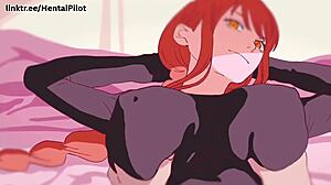 Pervy Anime Couple's Slow Ride Ends in Huge Cumshot