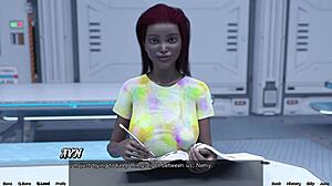 Married ebony milf in space... ready for her first forbidden step?