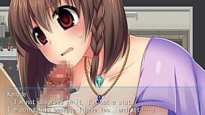 Kanade fingers herself in the office game?