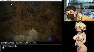 Girl loses virginity collecting stone slabs in hentai game