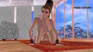 Just watched two girls in 3D animated foreplay fun