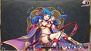 Zhao Zhong appears in swimsuit from Shin Koihime Musou game animation.