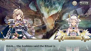 sacred sword princess in her first hot scene, wow!