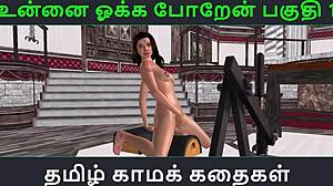 Indian cartoon girl reveled in having sex with a sex toy with 3D Animation