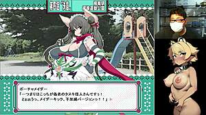 tanuki-chan punished hard by two