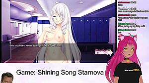 Vtuber dominates shining song aki route