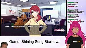 Vtuber dominates shining song aki route