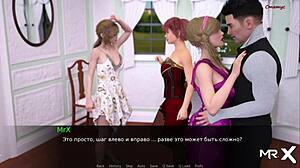 Watch her big tits bounce as you fuck her hard in this game scene