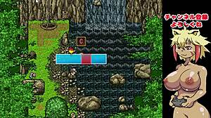 River fishing play meets goddess in hentai game