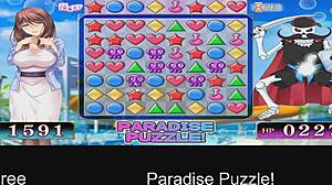 Solving puzzles in paradise with anime characters.