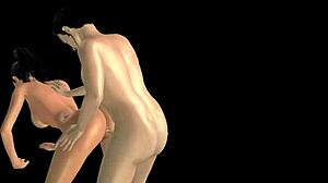 Milking my stepmom's massive breasts in erotic anime tale