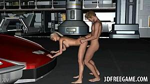 Blonde Sucks Cock Then Gets Pussy Fucked