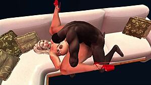 详细性爱混合秀动画动漫风格