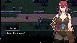 Fallen Makina's big tits and sexy redhead body in intense action part 1