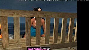 Hentai animation of a beach party fast fuck