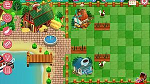 Want to see the big tits and blowjobs in Booty Farm game part 01?