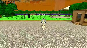 Hana’s exhibitionism persists in this animated hentai video