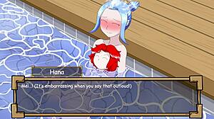 Hana’s exhibitionism persists in this animated hentai video