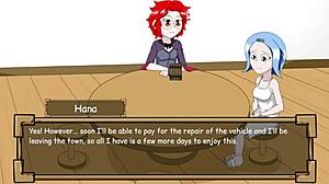 Hana’s exhibitionism persists in this animated hentai video