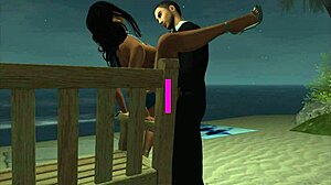 Sneaking Quickie at Beach House Party, Wow!