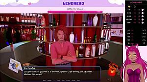 Vtuber Lewdneko in Harem Hotel