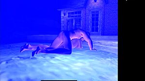 Anime sex scene in the pool