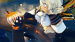 Godzilla And Mothra's Sex Battle On Roblox! 😈