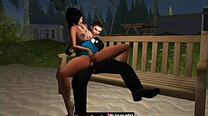 Encounter at the seaside cabins beach