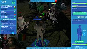 girls gather for fun party games and chats