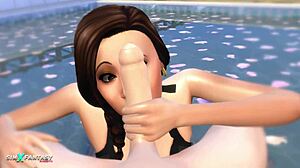 Intense Cartoon Relationship in Jade Pink for Sims 4