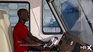 Visual novel sex scene becomes animated through the help of an adult video game