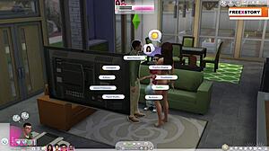 Watch the best from the animated porn series with this Sims sex video