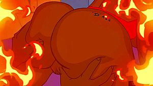 Cherokee’s dark colored rump is fucked in animated hentai video