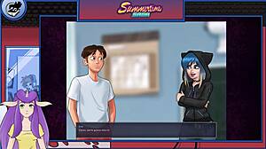 Summertime Saga Part 12 with Goth Teacher and Big Tits