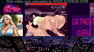 Car Throat 2 - Blonde Sloppy Deepthroat Blowjob in Car