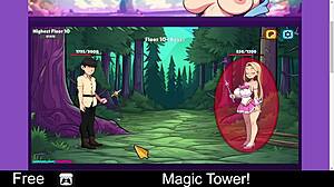 Exploring the magic tower in this X-Men game