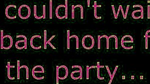 Couldn't Wait After Party to Rip Off Thong in Animation