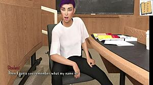 Being a Dik Explores Chick Route 15 with Big Tits Blonde in 3D College Scenes.