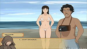 Animated cartoon porn: Full figured Opal unabashedly displaying her curvaceous frame in a seductive position