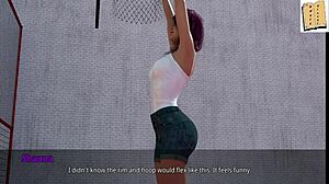 i'm playing basketball with shauna.